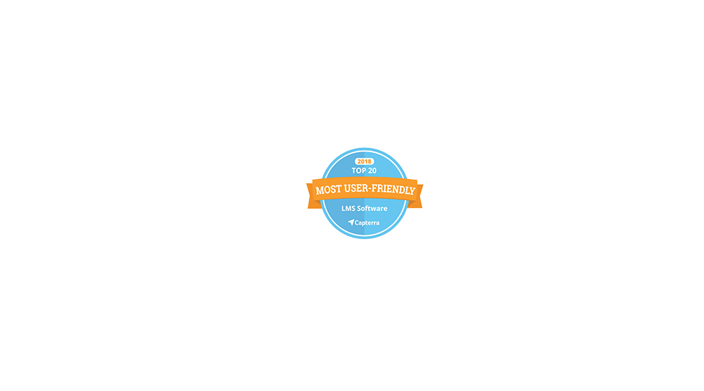 Capterra user-friendly lms software award badge