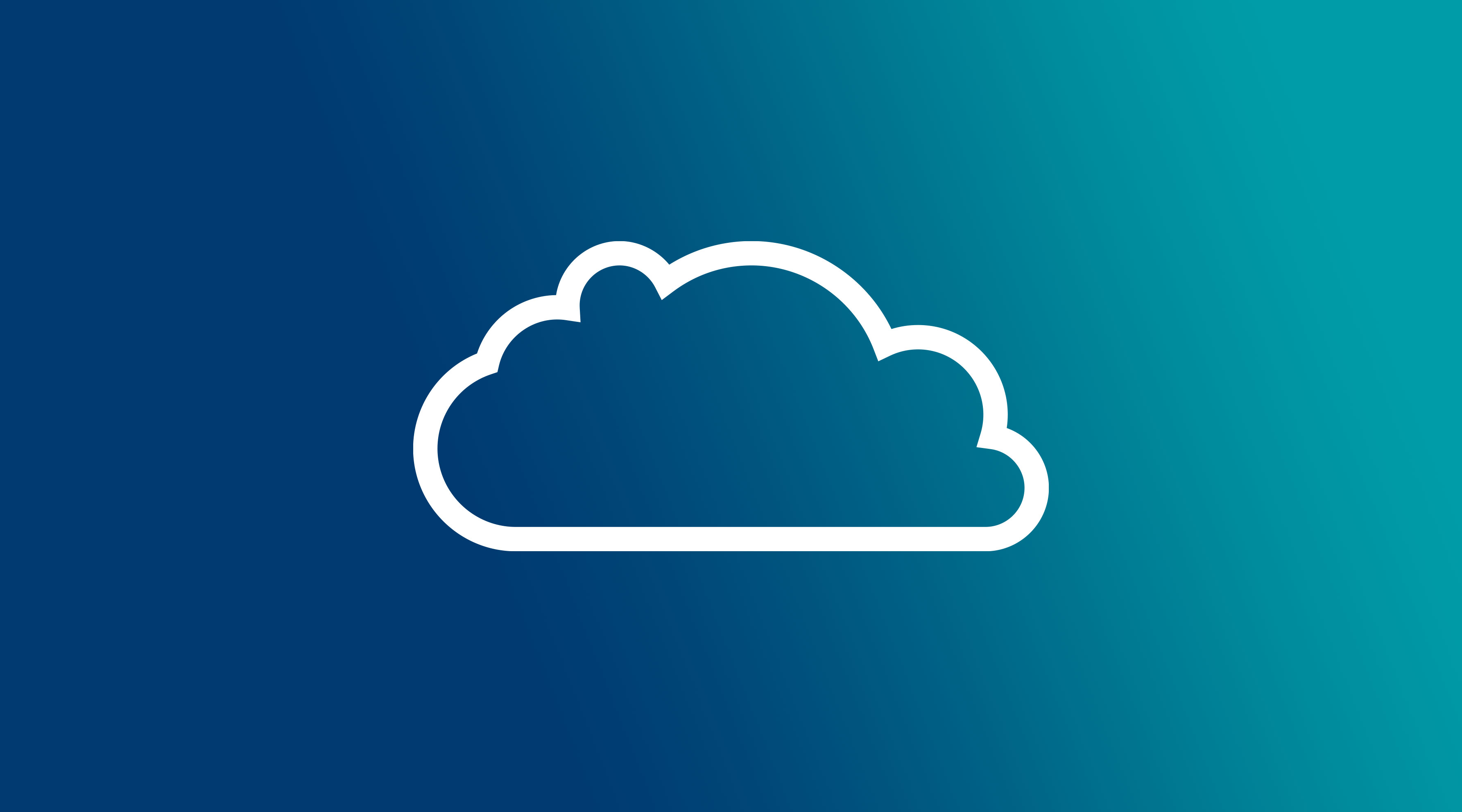 Blue Sky eLearn cloud logo against blue gradient background