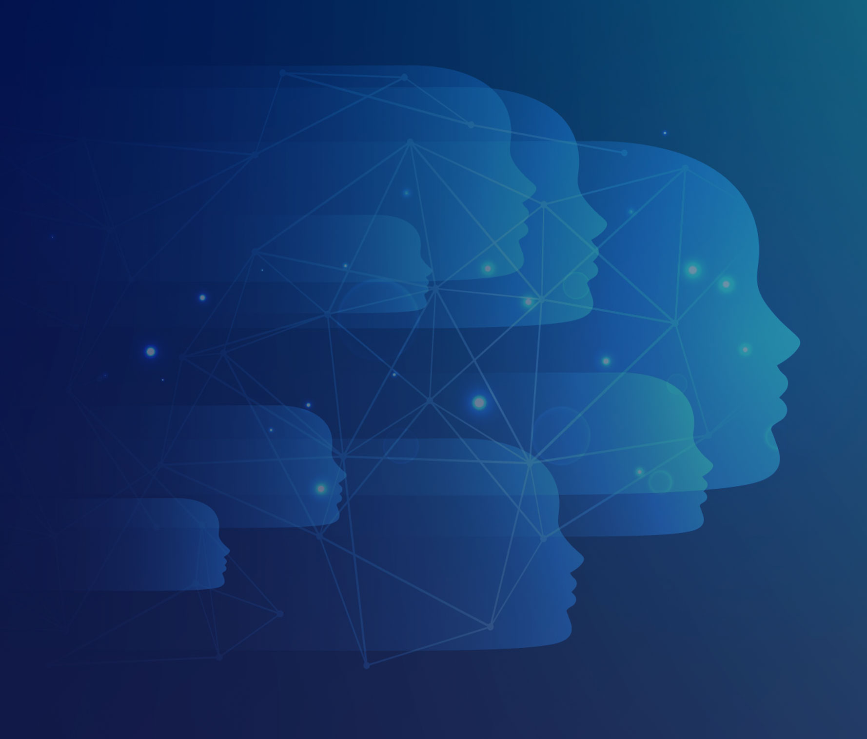 Vector illustrations of faces